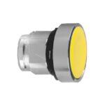 Tête de bouton-poussoir jaune Ø22 mm, vue complémentaire 1