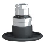 Tête bouton-poussoir champignon noir Ø60 Ø22 ZB4BR2 – Image 9