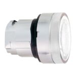 Tête bouton-poussoir lumineux blanc Ø22 mm ZB4BW31 – Image 4