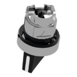 Tête de bouton tournant noir 2 positions Ø22 mm ZB4BD4 – Image 3