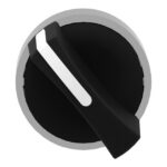 Tête de bouton tournant noir 2 positions Ø22 mm ZB4BD4 – Image 4