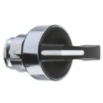 Tête bouton tournant 2 positions noir Ø22 ZB4BJ2 – Image 9