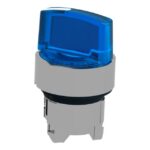 Tête de sélecteur lumineuse 2 positions Ø22 bleu ZB4BK1263 – Image 3