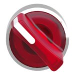 Tête bouton tournant lumineux 2 positions rouge Ø22 ZB4BK1243 – Image 2