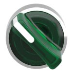 Tête bouton tournant lumineux 2 positions Ø22 vert ZB4BK1233 – Image 2