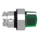 Tête bouton tournant lumineux 2 positions Ø22 vert ZB4BK1233 – Image 6