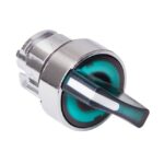 Tête bouton tournant lumineux 2 positions Ø22 vert ZB4BK1233 – Image 7
