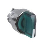 Tête bouton tournant lumineux 2 positions Ø22 vert ZB4BK1233 – Image 8