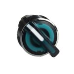 Tête bouton tournant lumineux 2 positions Ø22 vert ZB4BK1233 – Image 9