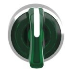 Tête bouton tournant lumineux 3 positions vert Ø22 ZB4BK1533 – Image 2