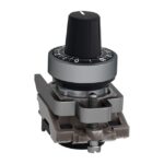 Tête pour potentiomètre à molette Ø22 noir ZB4BD912 – Image 3