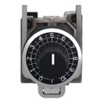 Tête pour potentiomètre à molette Ø22 noir ZB4BD912 – Image 4