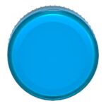 Tête de voyant bleu lisse Ø22 pour ampoule BA9S ZB4BV06 – Image 2