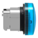 Tête de voyant bleu lisse Ø22 pour ampoule BA9S ZB4BV06 – Image 3