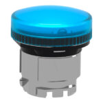 Tête de voyant bleu lisse Ø22 pour ampoule BA9S ZB4BV06 – Image 7