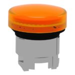 Tête de voyant ronde jaune lisse Ø22 LED ZB4BV053 – Image 3