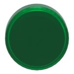 Tête de voyant ronde verte lisse Ø22 pour LED, configuration visible, vue complémentaire 1