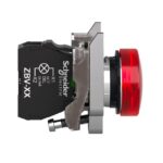 Voyant lumineux LED rouge 24V ATEX Ø22mm, IP65/IP67, vue complémentaire 2