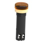 Voyant lumineux LED jaune 12 mm 24 V à bornes, configuration visible, vue complémentaire 2