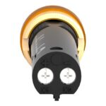 Voyant lumineux LED jaune 12 mm 24 V à bornes, configuration visible, vue complémentaire 5