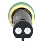 Voyant lumineux rond vert 12 mm LED 24V, configuration visible, vue complémentaire 3