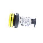 Voyant lumineux rond jaune 22 mm 230 V LED, configuration visible, vue complémentaire 2