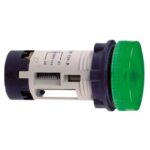 Voyant lumineux rond vert 22 mm 230 V DEL intégrée, configuration visible, vue complémentaire 1