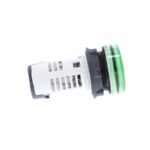 Voyant lumineux rond vert 22 mm 230 V DEL intégrée, configuration visible, vue complémentaire 3