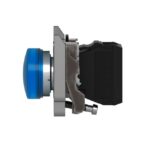 Voyant lumineux rond bleu 22 mm LED 24V XB4BVB6 – Image 3