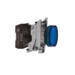 Voyant lumineux rond bleu 22 mm LED 24V XB4BVB6 – Image 8