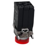 Voyant lumineux rouge rond 22 mm 230 V, IP66, vue complémentaire 2