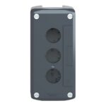 Boîtier vide 3 boutons poussoirs horizontal plastique XALD03 – Image 3