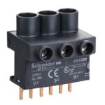 Bornier triphasé pour barres GV2 63A 690V, configuration visible, vue complémentaire 1