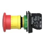Bouton d'arrêt d'urgence rouge à verrouillage 40 mm XB5AS8442 – Image 6