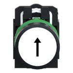 Bouton-poussoir blanc affleurant 22 mm 1F XB5AA3341 – Image 4