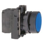 Bouton-poussoir bleu affleurant à impulsion Ø22 1F XB5AA61 – Image 2