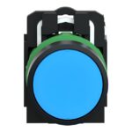 Bouton-poussoir bleu affleurant à impulsion Ø22 1F XB5AA61 – Image 3