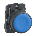 Bouton-poussoir bleu affleurant à impulsion Ø22 1F XB5AA61 – Image 7