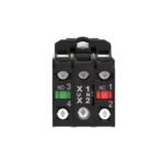 Bouton-poussoir lumineux blanc Ø22 24 V 1O+1F, IP66, vue complémentaire 3