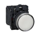 Bouton-poussoir lumineux blanc Ø22 24 V 1O+1F, IP66, vue complémentaire 6