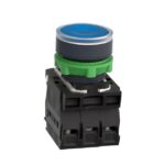 Bouton-poussoir lumineux bleu 24 V 1O+1F XB5AW36B5 – Image 3