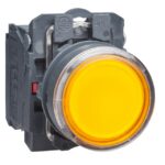 Bouton-poussoir lumineux jaune 24 V 1O+1F XB5AW35B5 – Image 6