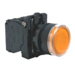 Bouton-poussoir lumineux jaune 24 V 1O+1F XB5AW35B5 – Image 7