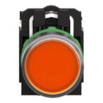 Bouton-poussoir lumineux jaune 24 V 1O+1F XB5AW35B5 – Image 10