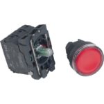 Bouton-poussoir lumineux rouge affleurant 24 V XB5AW34B5 – Image 6