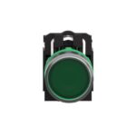 Bouton-poussoir lumineux vert affleurant 24 V XB5AW33B5 – Image 2