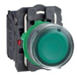 Bouton-poussoir lumineux vert affleurant 240 V XB5AW33M5 – Image 5