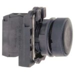 Bouton-poussoir noir affleurant Ø22 1F XB5AA21 – Image 3