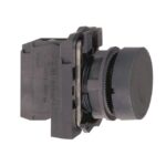 Bouton-poussoir noir affleurant Ø22 1F XB5AA21 – Image 4