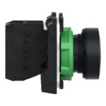 Bouton-poussoir noir affleurant Ø22 1F XB5AA21 – Image 6